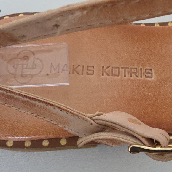 MAKIS KOTRIS | Handmade Greek Gladiator Sandals Leather Brown Sz 36 - Picture 5 of 7